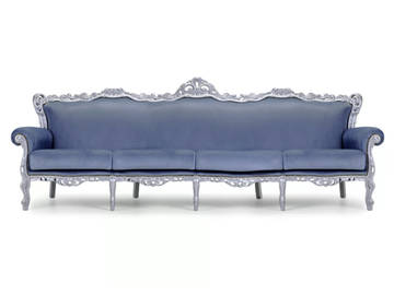 BAROKKO - 4 seater leather sofa by Domingo Salotti - view 2